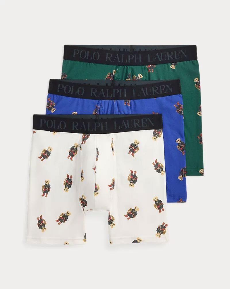 Ralph Lauren 4D-Flex Polo Bear Boxershorts 3er-Pack