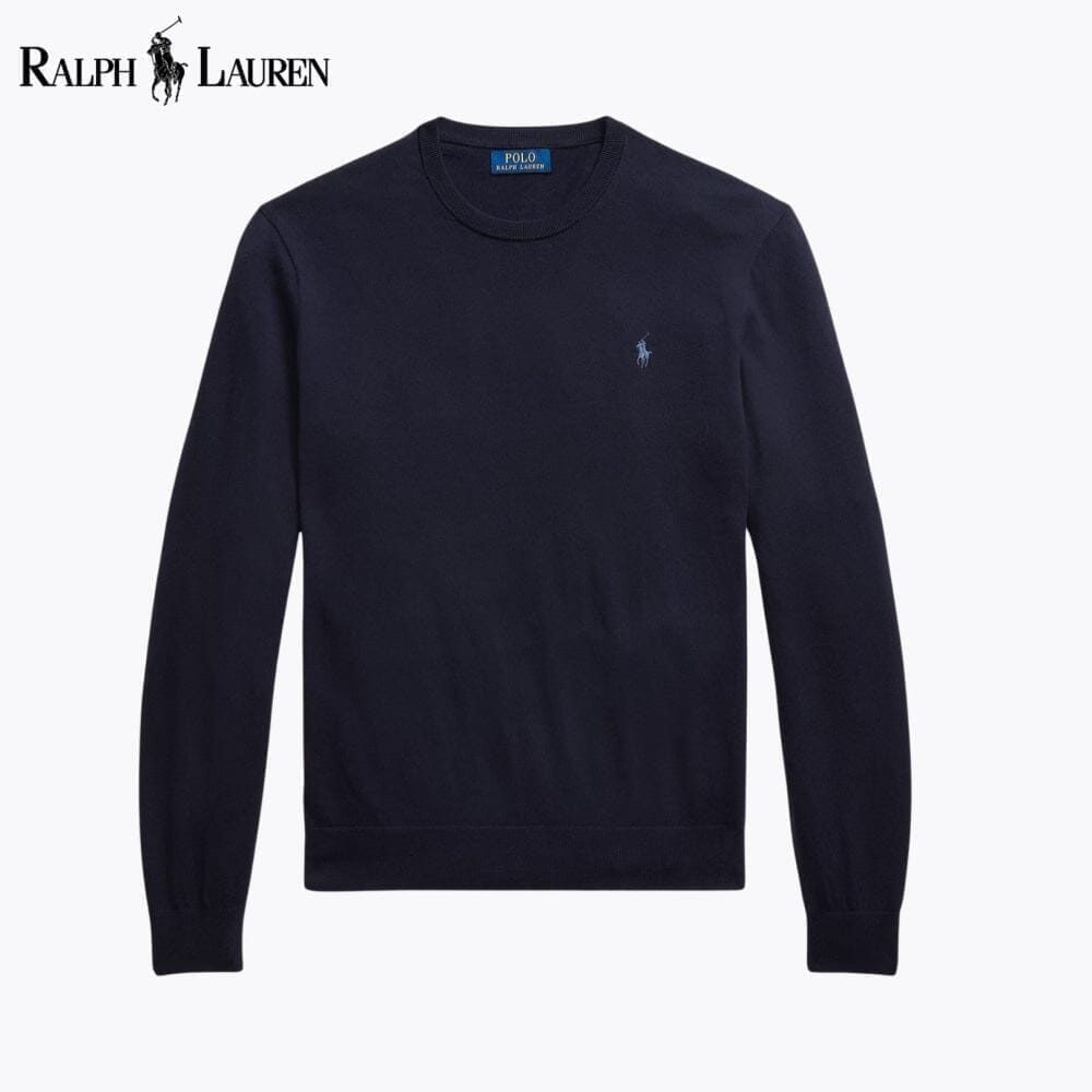 Ralph Lauren Baumwoll-Kaschmir-Pullover mit Rundhalsausschnitt