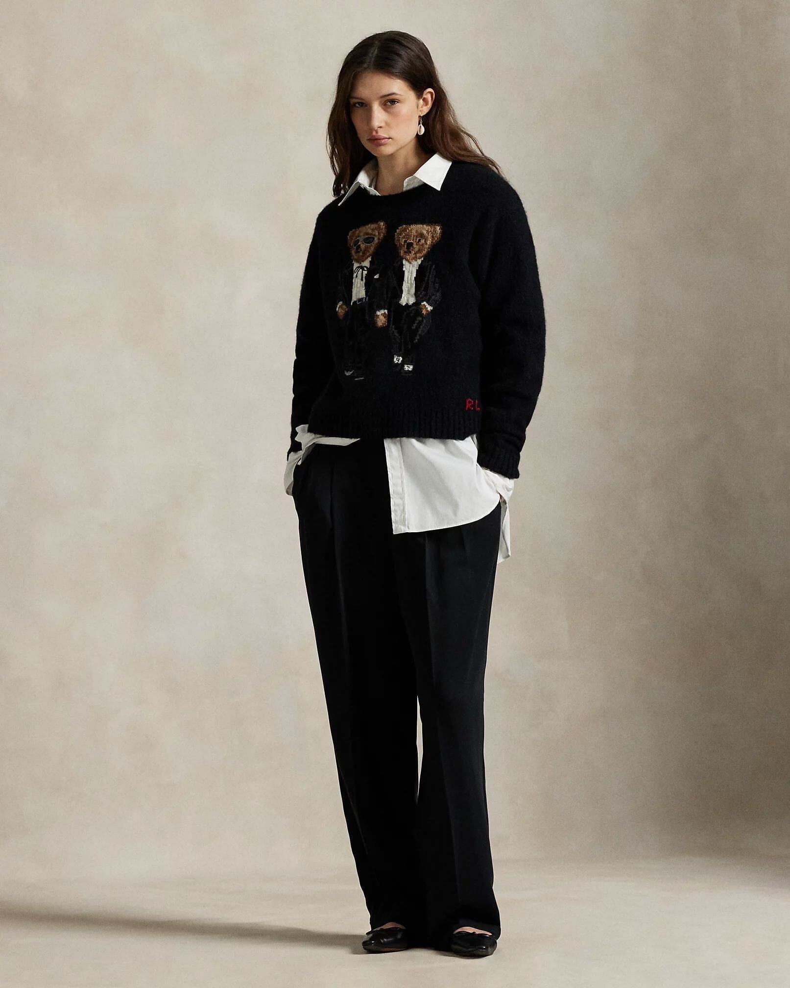 Ralph Lauren Der Ralph & Ricky Smoking-Bärenpullover