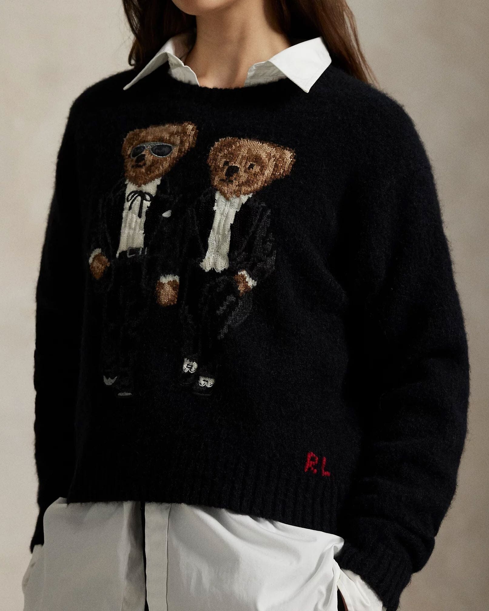 Ralph Lauren Der Ralph & Ricky Smoking-Bärenpullover