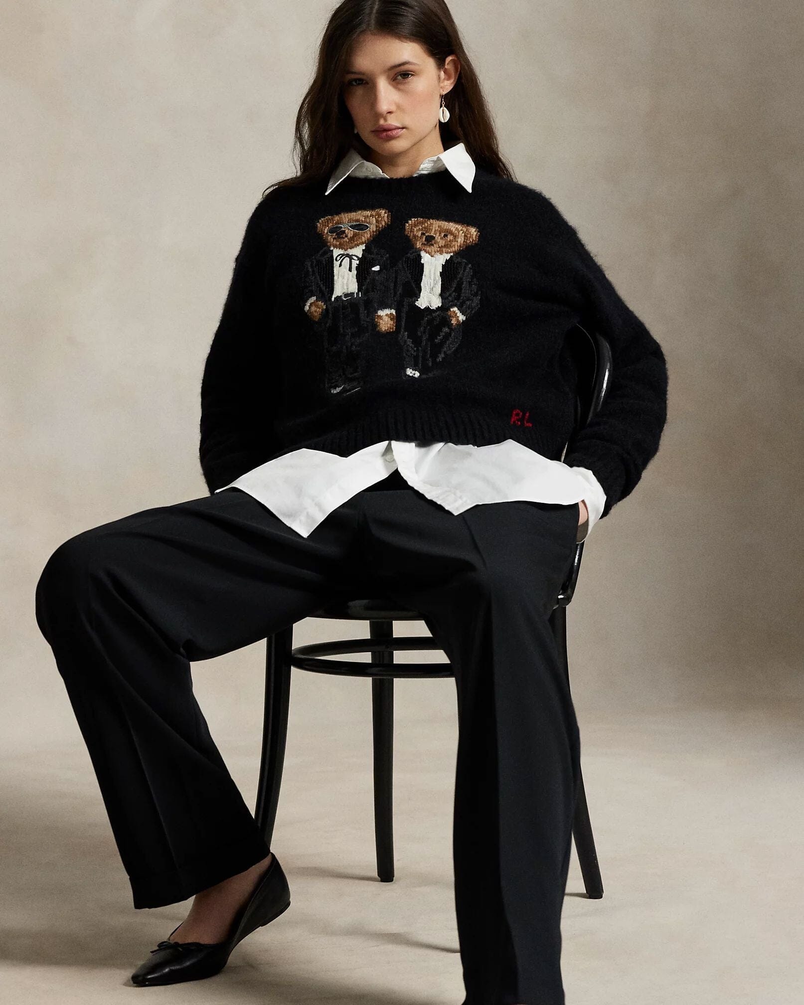 Ralph Lauren Der Ralph & Ricky Smoking-Bärenpullover