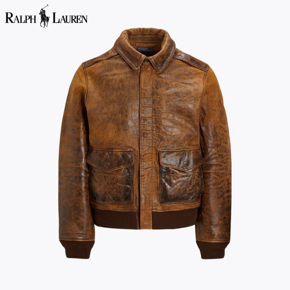 Ralph Lauren Lederfliegerjacke