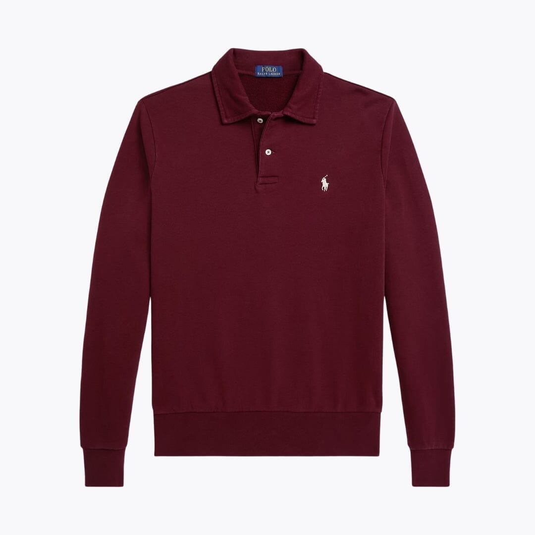 Ralph Lauren Loopback Fleece-Sweatshirt mit Kragen