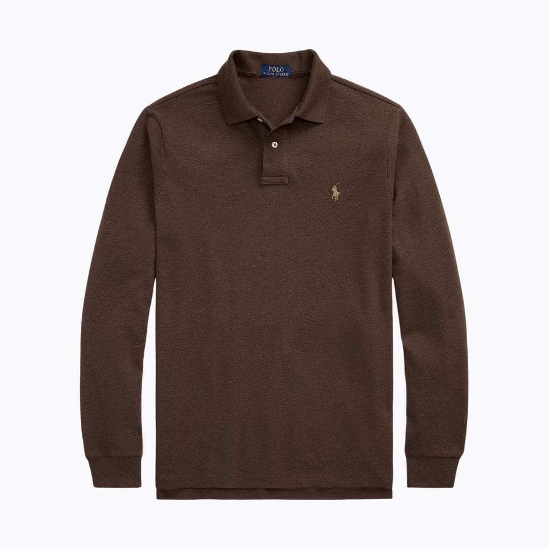 Ralph Lauren Mesh Langarm-Poloshirt
