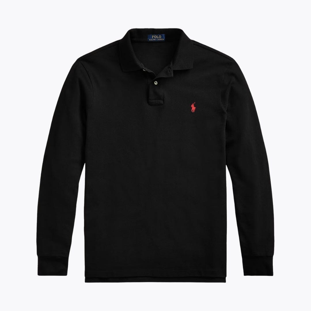 Ralph Lauren Mesh Langarm-Poloshirt