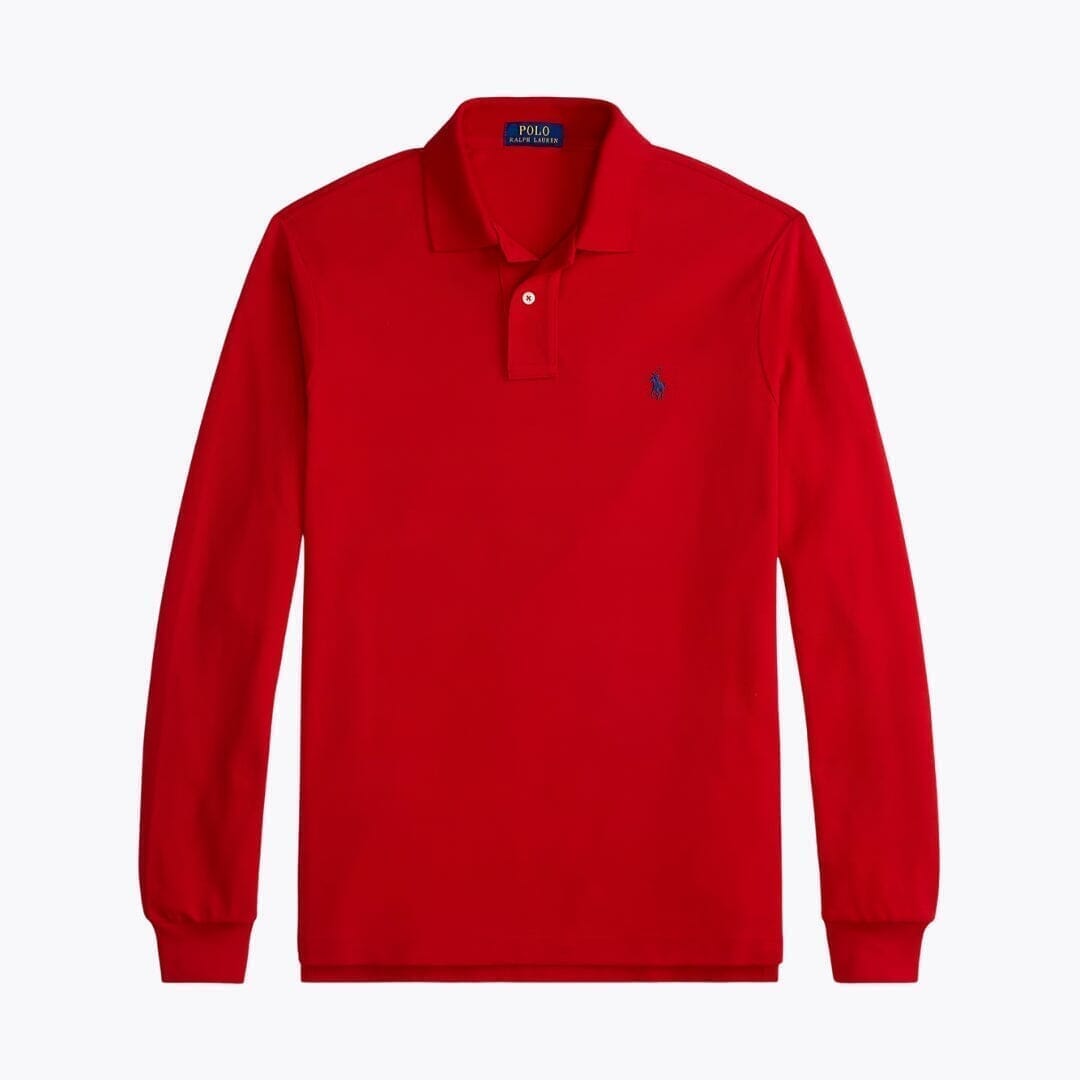 Ralph Lauren Mesh Langarm-Poloshirt