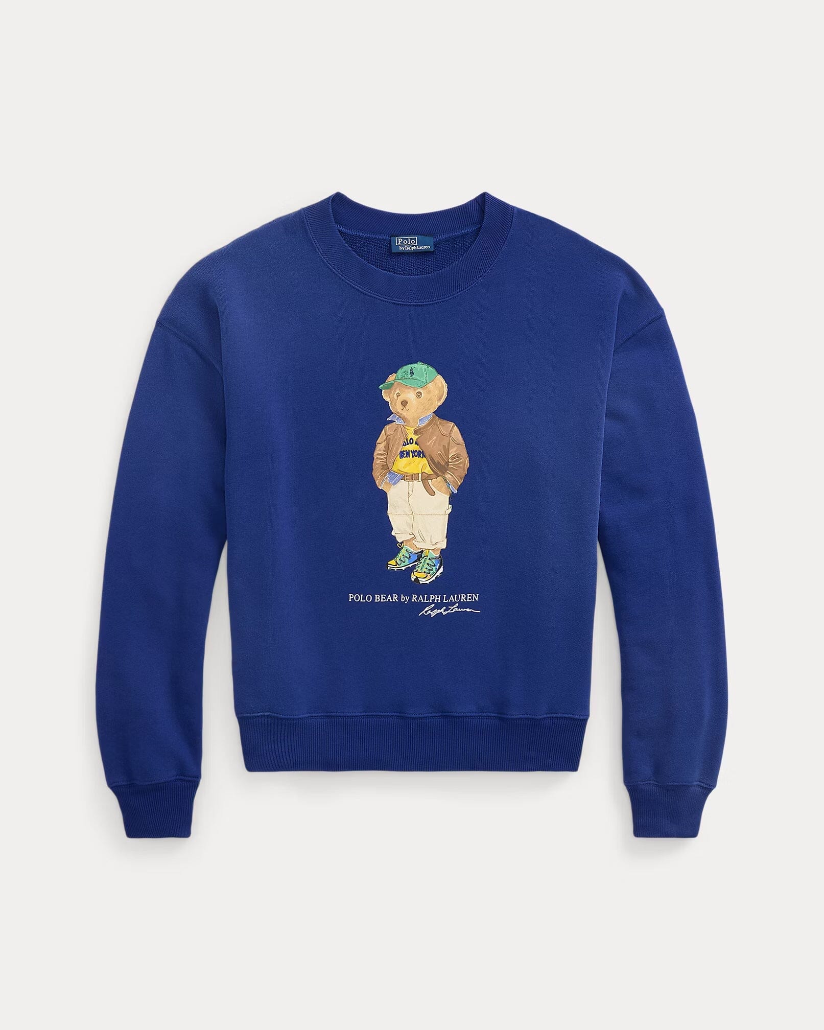 Ralph Lauren Polo Bear Leichtes Fleece-Shirt mit Rundhalsausschnitt