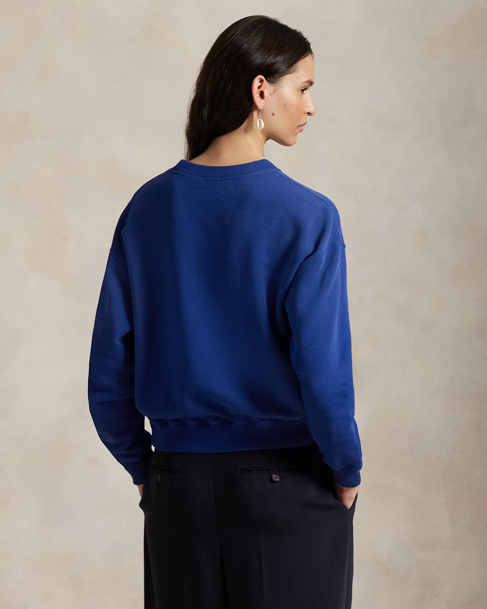 Ralph Lauren Polo Bear Leichtes Fleece-Shirt mit Rundhalsausschnitt