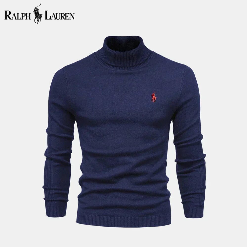 Ralph Lauren Rollkragenpullover aus Zopfmusterwolle