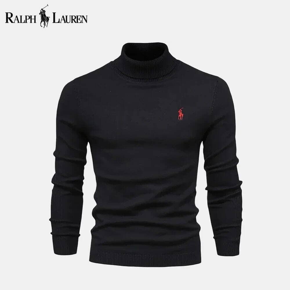 Ralph Lauren Rollkragenpullover aus Zopfmusterwolle