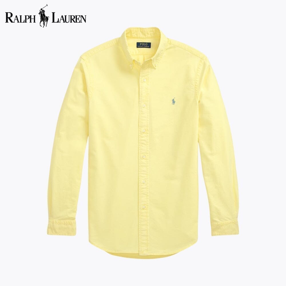 Ralph Lauren Slim Fit, stückgefärbtes Oxford-Hemd