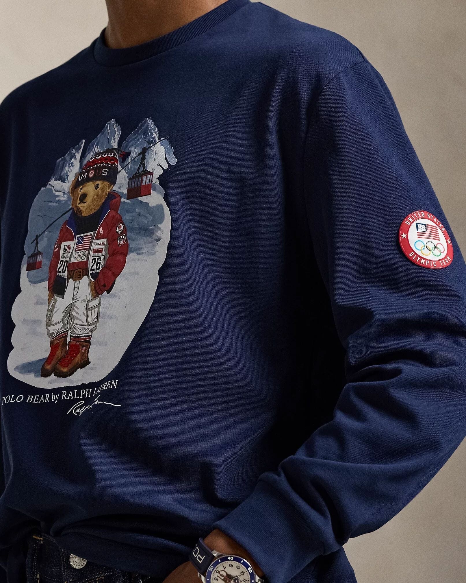 Ralph Lauren Team USA Polo Bär T-Shirt