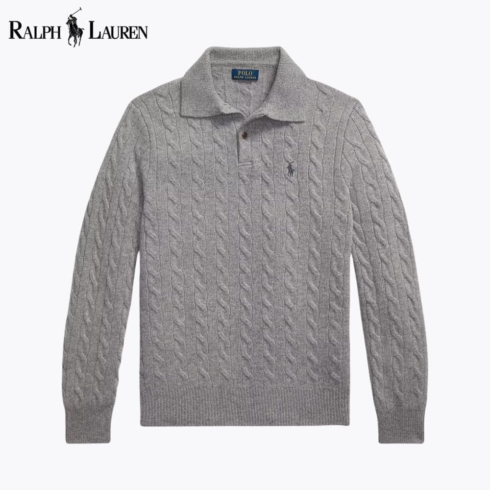 Ralph Lauren Woll-Kaschmir-Zopfstrickpullover