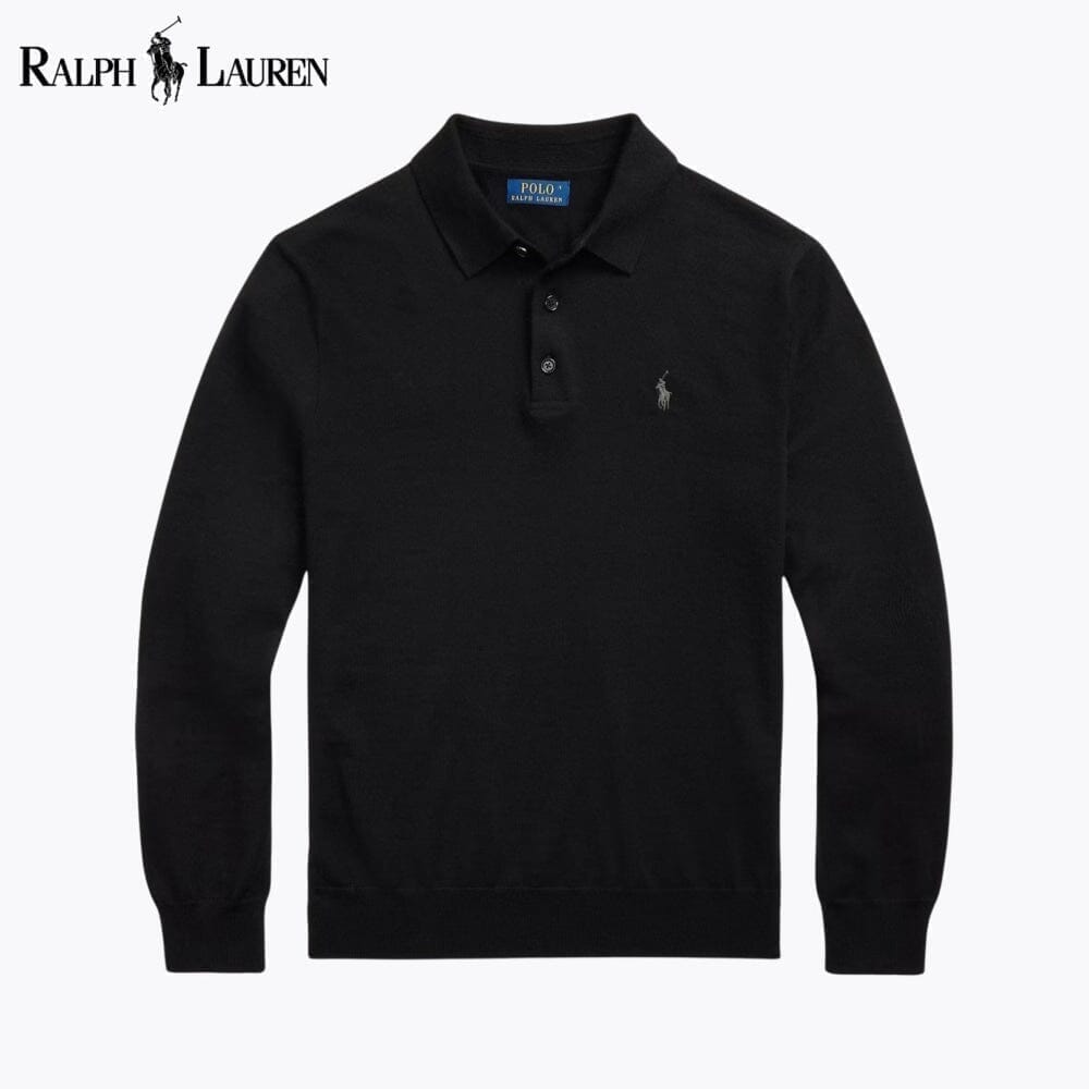 Ralph Lauren Wollpullover mit Polokragen
