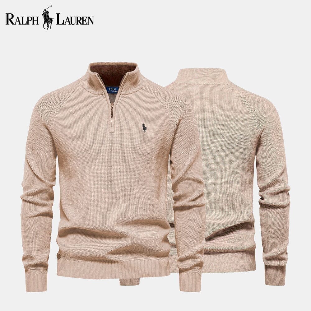 Ralph Lauren Zopfmuster-Wollstrickpullover