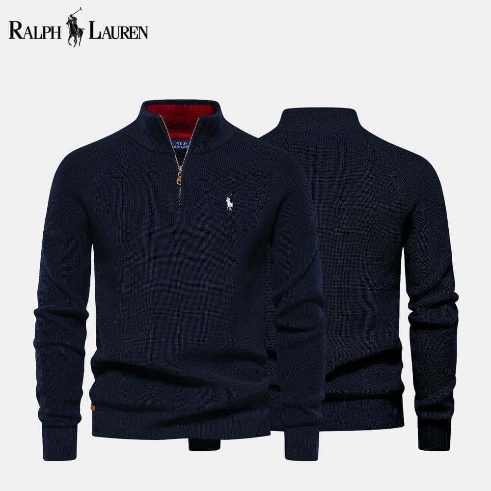 Ralph Lauren Zopfmuster-Wollstrickpullover