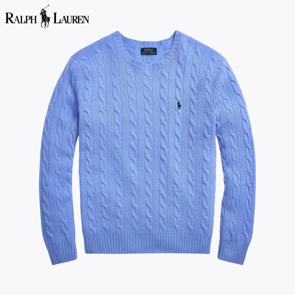 Ralph Lauren Zopfmusterpullover aus Wolle und Kaschmir