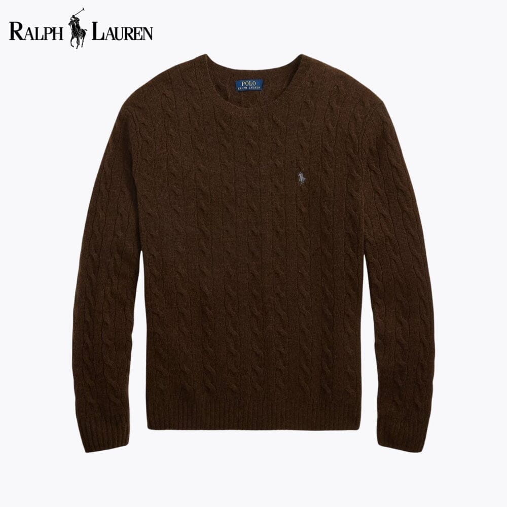 Ralph Lauren Zopfmusterpullover aus Wolle und Kaschmir