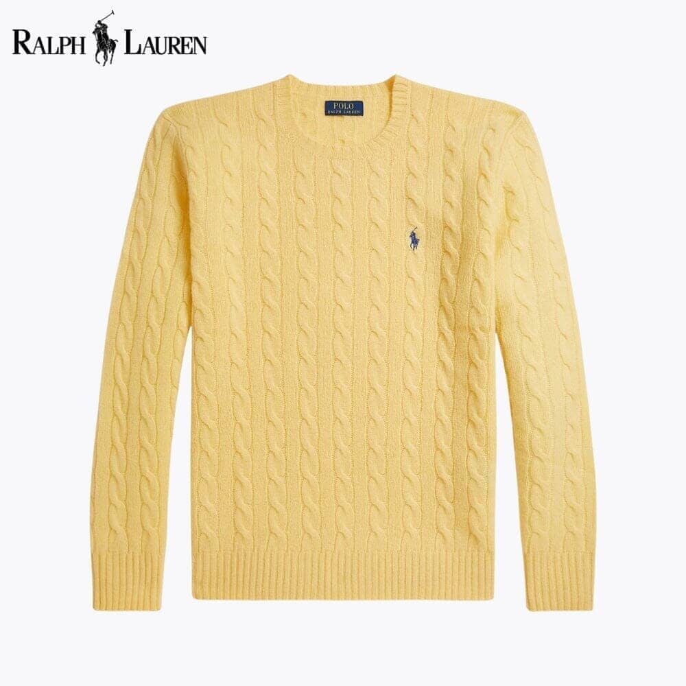 Ralph Lauren Zopfmusterpullover aus Wolle und Kaschmir