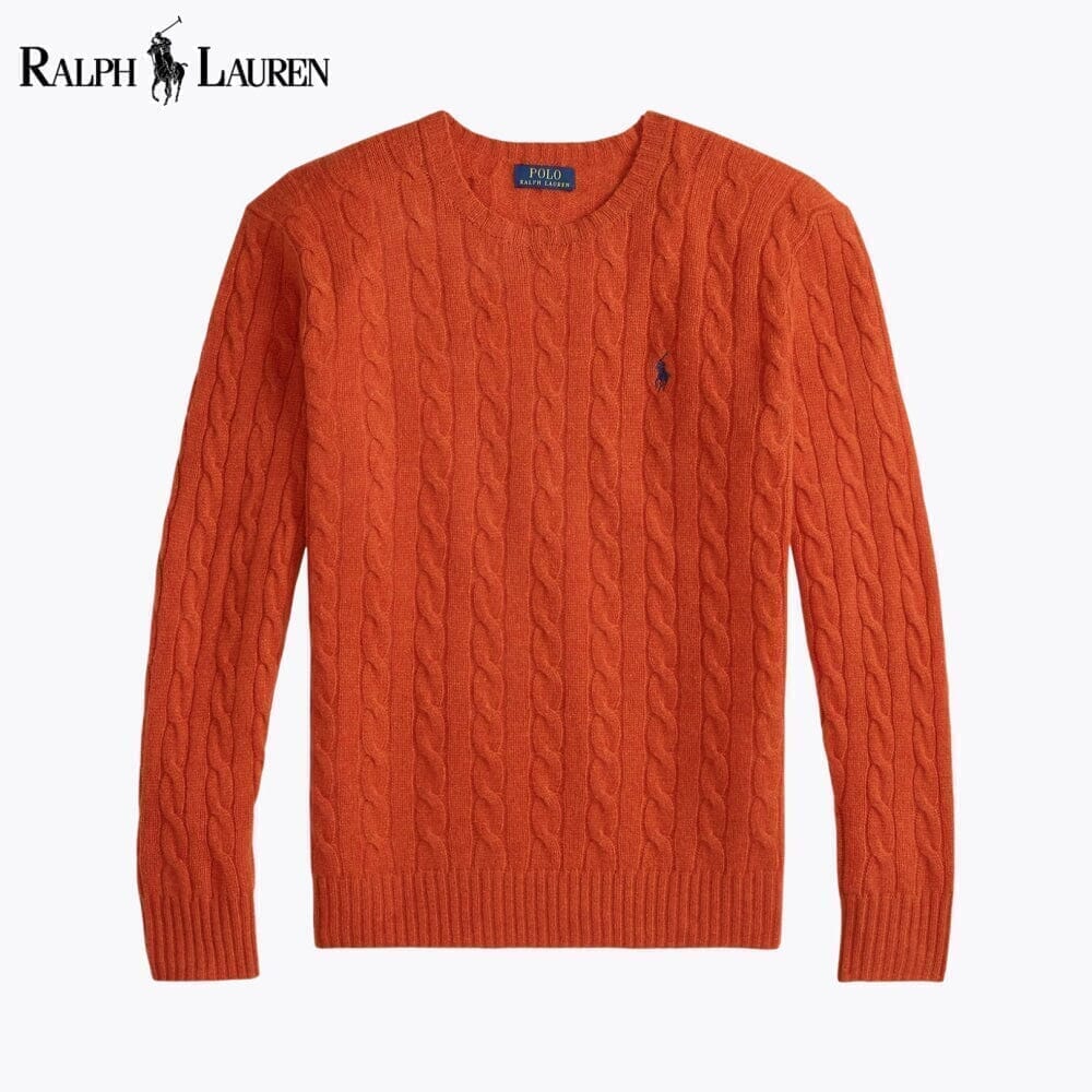 Ralph Lauren Zopfmusterpullover aus Wolle und Kaschmir