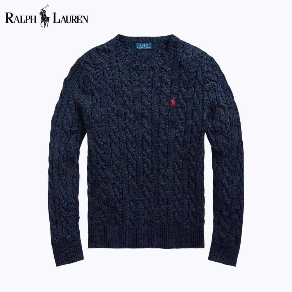 Ralph Lauren Zopfstrickpullover aus Baumwolle