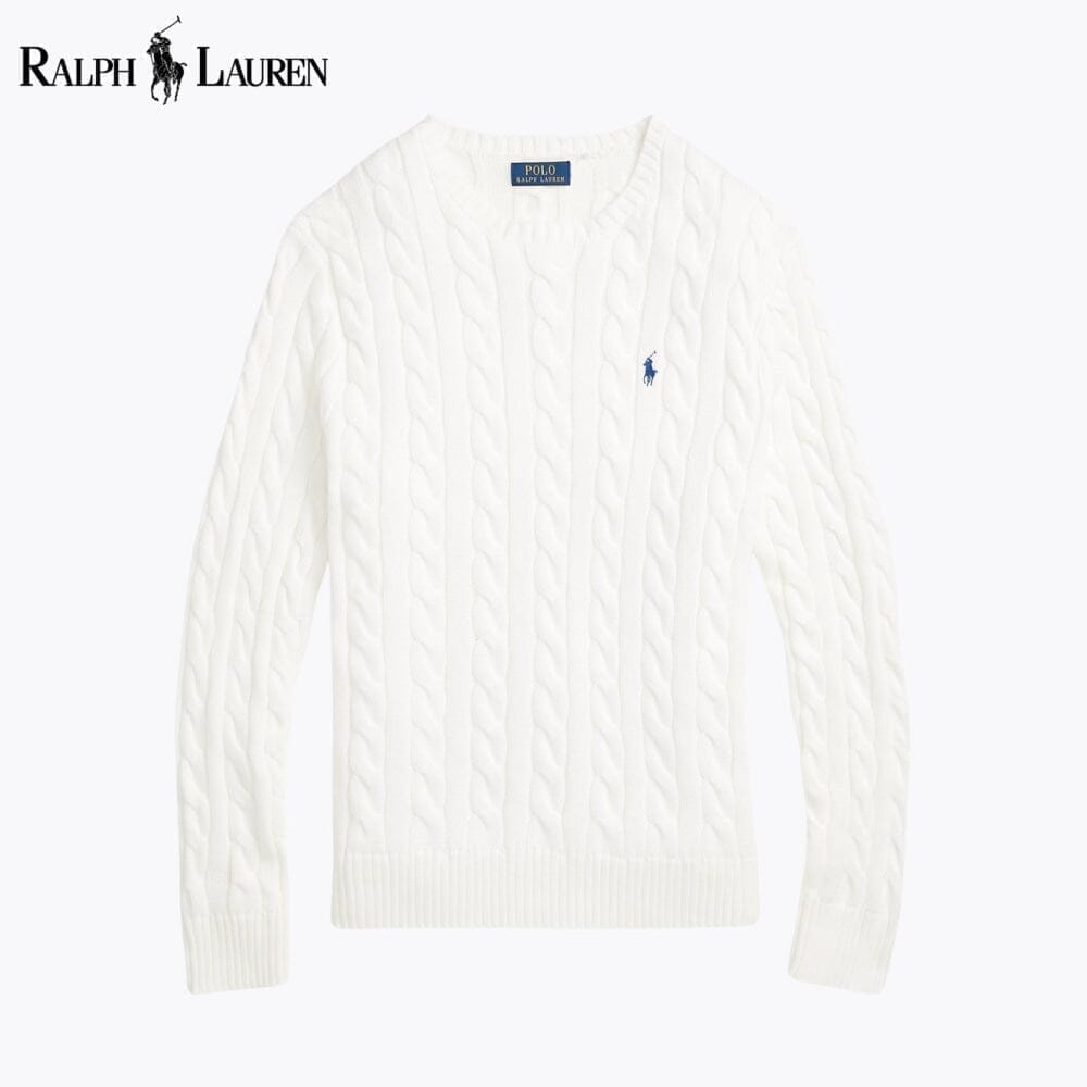 Ralph Lauren Zopfstrickpullover aus Baumwolle